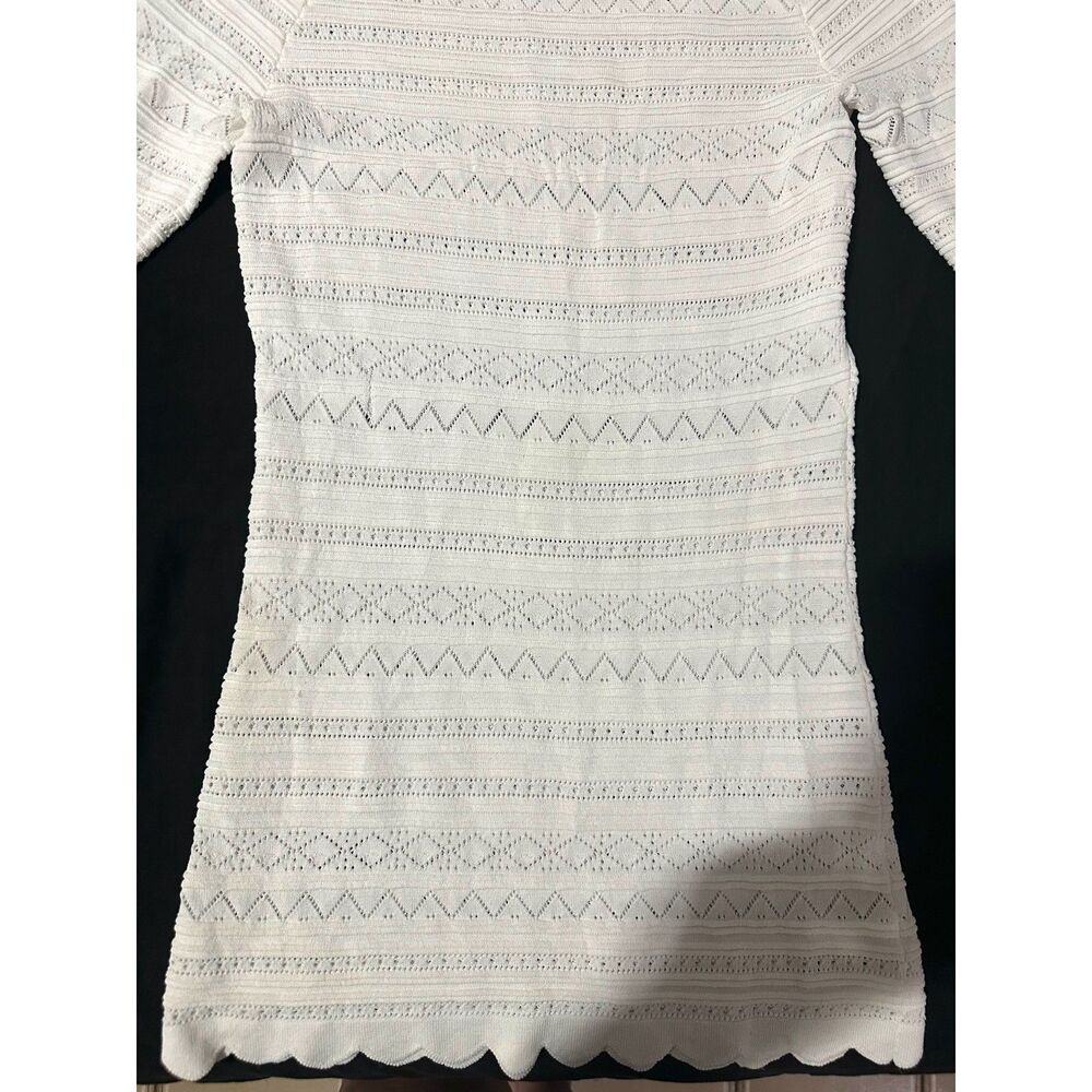 Women's White Lacey, Frilly, Victorian Style Top from I-N-C / Size S